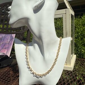 New Yellow Gold Plated 18” Necklace